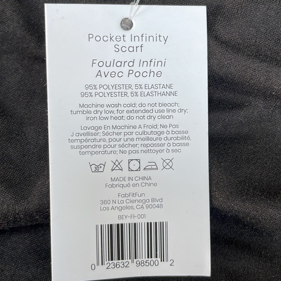Beyond Yoga hidden pocket infinity scarf, NWT - Picture 4 of 6